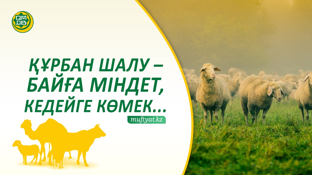 ҚҰРБАН ШАЛУ – БАЙҒА МІНДЕТ, КЕДЕЙГЕ КӨМЕК...