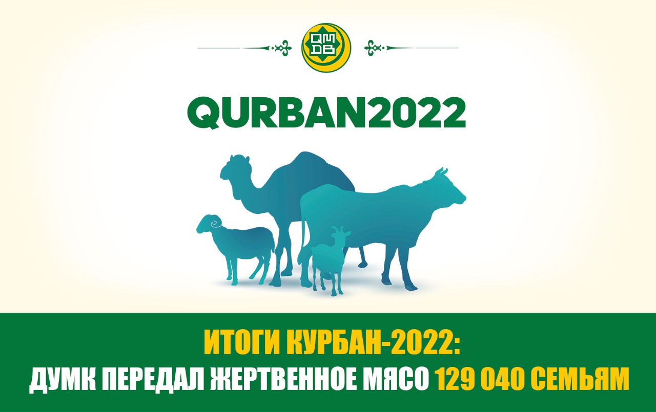 ИТОГИ КУРБАН-2022: ДУМК ПЕРЕДАЛ ЖЕРТВЕННОЕ МЯСО 129 040 СЕМЬЯМ